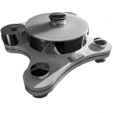 Виниловый проигрыватель Transrotor ZET 3 TMD Glossy White (глянцевый белый) с двумя моторами, с тонармом Transrotor TRA9 Black, MC головкой Transrotor Figaro, Блоком питания Konstant M2 Reference и прижимным диском