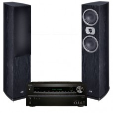 Домашний кинотеатр Onkyo TX-NR626 black + Heco Victa Prime 502 black