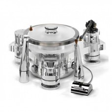 Виниловый проигрыватель Transrotor TOURBILLON FMD с тонармом Transrotor TRA9 Black, MC головкой Transrotor Figaro, Блоком питания Konstant FMD и хромированным прижимным диском