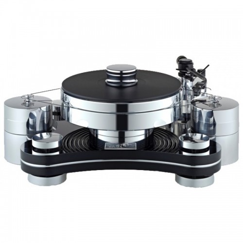 Виниловый проигрыватель Transrotor ZET 3 TMD Black (Черный) с двумя моторами, с тонармом Transrotor TRA9 Black, MC головкой Transrotor Figaro, Блоком питания Konstant M2 Reference и прижимным диском