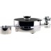 Виниловый проигрыватель Transrotor FAT BOB S TMD с тонармом Transrotor TRA9 Black, MC головкой Transrotor Merlo Reference, Блоком питания Konstant M1 Reference и прижимным диском