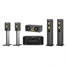 Bowers & Wilkins 684 S2 black ash + 686 S2 black ash + HTM 61 S2 black ash + Marantz SR7008 black