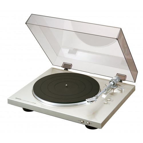 DENON Проигрыватель винила DP-300F СЕРЕБРО